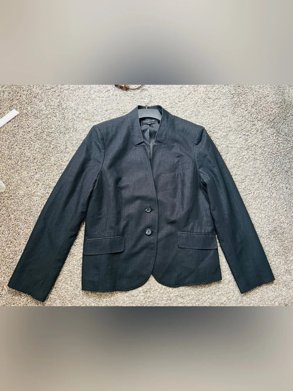 Jones‎ New York Women's Denim like Grey Tailored Blazer - Classic Work Jacket